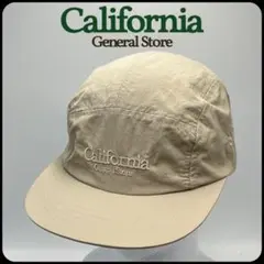 California General Storeロゴ刺繍入りキャップ　ベージュ