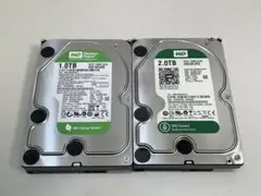 HDD 3.5インチ 容量 2000GB,1000GB まとめて 2点