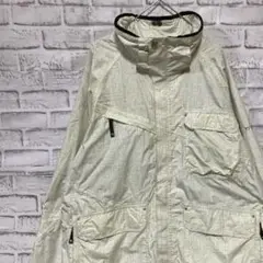 コロンビア　マウンテンパーカー　ホワイトL ロゴ刺繍アウトドア828