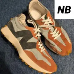 New Balance スニーカー オレンジ/グレー