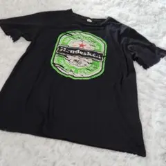 Heineken ハイネケン 半袖　Tシャツ　ロゴTシャツ ブラック 黒 LL
