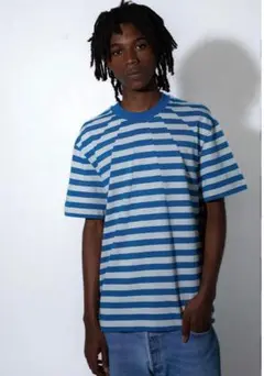 Aris Tatalovich STRIPE DART NECK T-SHIRT