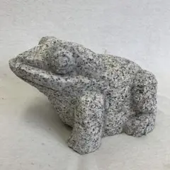 石のケロちゃん　御影石　カエル　彫刻 Amazon.co.jp: 石の蛙 御影石 全長約29cm カエルの石彫刻品