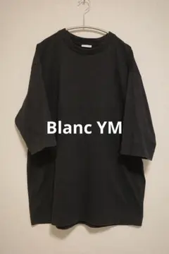 Blanc YM ブランワイエム　チャコール　半袖Tシャツ　6分袖