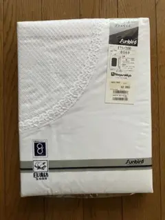 新品 掛け布団カバー ダブル ホワイト レース付き　日本製