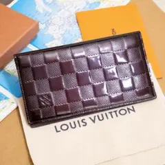 極美品 ヴィトン ヴェルニ アジェンダポッシュ パープル 手帳ケース