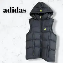 【adidas アディダス】ナイロンベスト フード付き(M)グレー