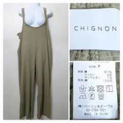 CHIGNON シニヨン　ダブルストラップサロペットパンツ/オールインワン　F