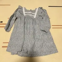 cotocotte 白ワンピース お花レース 100cm