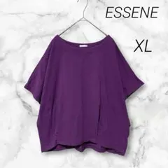 【ESSENE】美品 ドロップショルダー タック入り 半袖 カットソー 大きめ