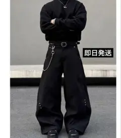 Wide Slacks Studs Baggy 変形　ワイドパンツ