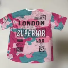 ピンク　メッシュ　迷彩Tシャツ