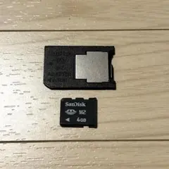 SanDisk メモリースティックマイクロ M2 4GB アダプター付き