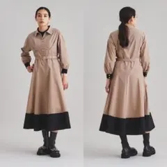 グレースコンチネンタル　ボリュームフレアシャツワンピース　ダイアグラム 美品