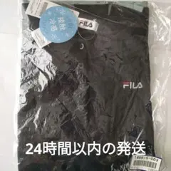 FILA　レディースポロシャツ半袖　LL　ネイビー　接触冷感