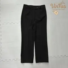 vintage ブラック スラックス ボトムス シンプル ストレートパンツ