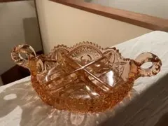 切り子 小物入れ レトロ