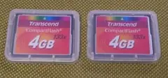 コンパクトフラッシュ CFカード Transcend 4GB 2枚　その②