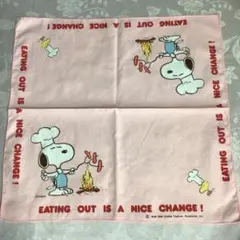 昭和レトロ スヌーピー 大判 ランチクロス お弁当包　42㎝　1958　1965