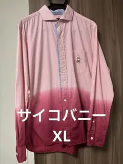 サイコバニー グラデーションピンク 長袖シャツ