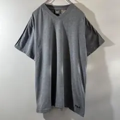 T-580 FILA 袖ライン Tシャツ L グレー