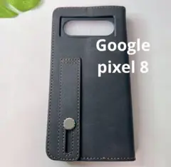 Google pixel 8 スマホケース 手帳型 黒 PUレザー