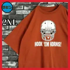 超オーバーサイズ テキサスロングホーンズ ビッグロゴ カレッジ Tシャツtシャツ