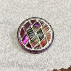 チェコ　ボタン　ヴィンテージボタン 約23mm 角度により色が違います