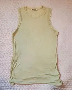 AURALEE RIB TANK ライトグリーン