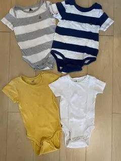 ベビー半袖ロンパース4枚SET