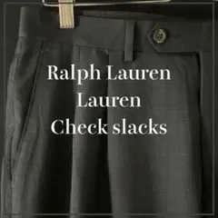 Ralph Lauren チェックスラックス