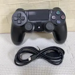 PS4 コントローラー デュアルショック4 ブラック USB付 動作OK 666