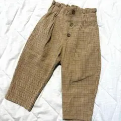 【ジーユー】美品 ボトムス パンツ レギンス チェック シック 80