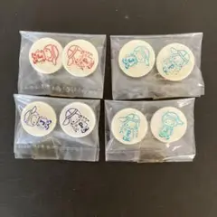 サンリオ　パティ&ジミー　森永キャラメルおまけ　ボタン8個　レトロ
