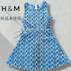 新品未使用*H&M 花柄Aラインワンピース サイズ36*入手困難