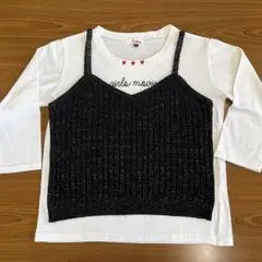 ピンクラテ ビスチェ付きカットソー Mサイズ