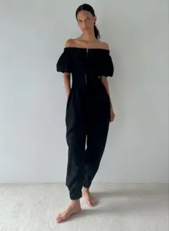 22AW♡極美品　フェティコ　2way　バラシア　ブラ　ジャンプスーツ　黒　1 FETICO(フェティコ)の2WAY BRA JUMPSUITS BLACK(ジャンプスーツ