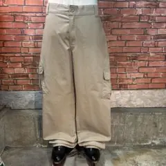 USA古着dickiesカーゴチノパン ストレート ルーズ アメカジ Y2K