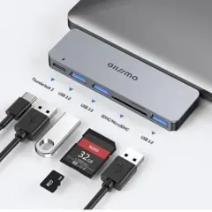 【新品】Gissmo 6IN2 USBハブ MacBook