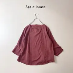 Apple house アップルハウス　ピンタック　コットン　ブラウス　日本製