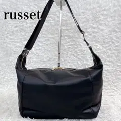 美品✨️スリングバッグ russet ラシットブラッククラウズナイロンショルダー