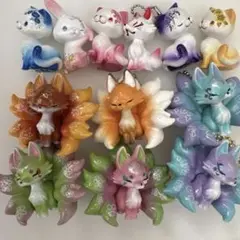 花猫　 花兎 つぼみ狐 マスコットボールチェーン　 まとめ売り　ガチャ