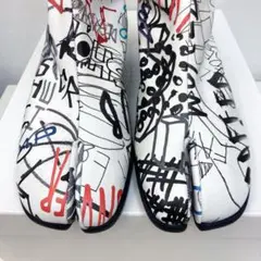 HUMANT Abel 足袋ブーツ　ペンキ加工　サイズ26.5 DSM限定ペンキ加工レザー足袋ブーツ | Maison Margiela