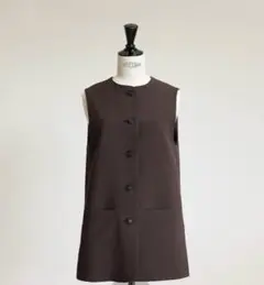 ジプソフィア ショートジレ ブラウン