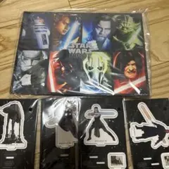 スターウォーズ　ハッピーくじ　B賞 ビッグアクリルスタンド　セット