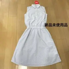 爽やかブルー　ストライプ　EDWIN シャツワンピース
