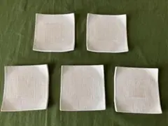 【昭和レトロ】たち吉　白　銘々皿　5枚セット