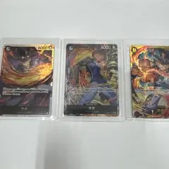 ワンピースカード サンジ シークレット+SRセット(3枚)