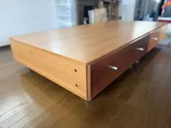 木製シングルベッドフレーム 引き出し3つ