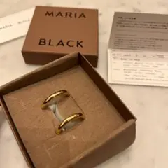 【12/12までの限定価格】マリアブラック ピアス ゴールド